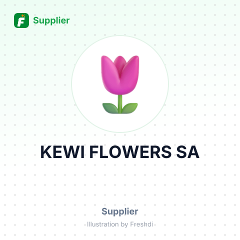 KEWI FLOWERS SA – summary card, no photo uploaded yet