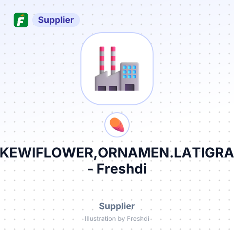 KEWIFLOWER,ORNAMEN.LATIGRA – summary card, no photo uploaded yet