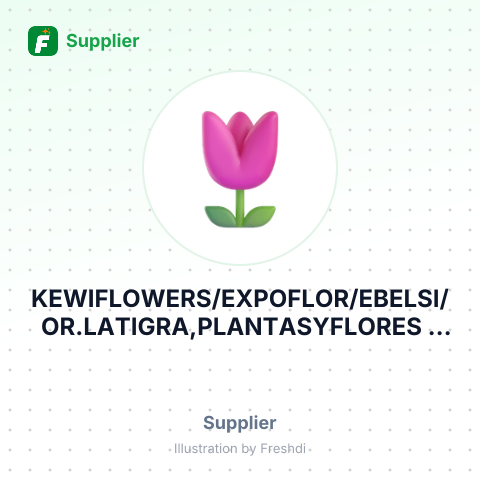 KEWIFLOWERS/EXPOFLOR/EBELSI/OR.LATIGRA,PLANTASYFLORES – summary card, no photo uploaded yet