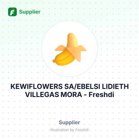 KEWIFLOWERS SA/EBELSI LIDIETH VILLEGAS MORA – summary card, no photo uploaded yet