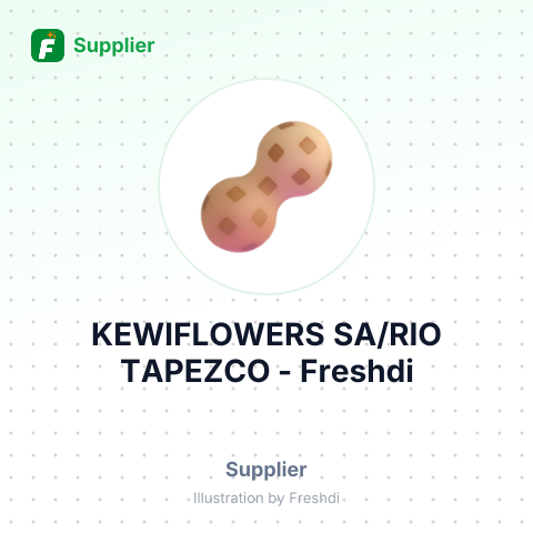 KEWIFLOWERS SA/RIO TAPEZCO – summary card, no photo uploaded yet