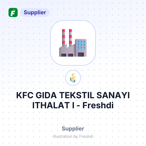 KFC GIDA TEKSTIL SANAYI ITHALAT I – summary card, no photo uploaded yet