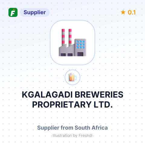 KGALAGADI BREWERIES PROPRIETARY LTD. – summary card, no photo uploaded yet