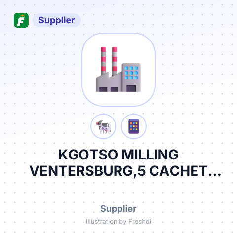 KGOTSO MILLING VENTERSBURG,5 CACHET STREET – summary card, no photo uploaded yet