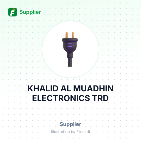 KHALID AL MUADHIN ELECTRONICS TRD – summary card, no photo uploaded yet