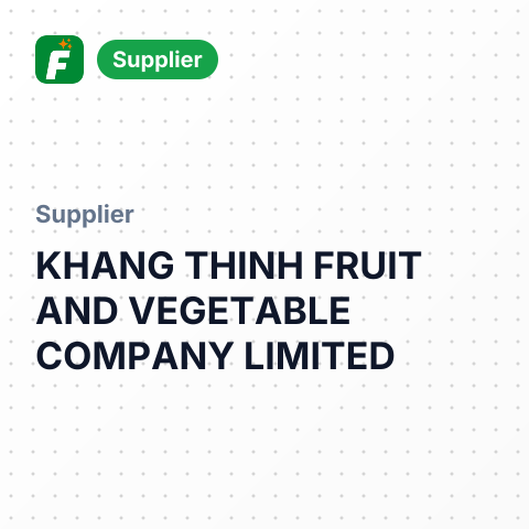 KHANG THINH FRUIT AND VEGETABLE COMPANY LIMITED – summary card, no photo uploaded yet