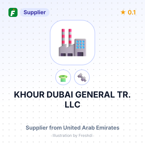 KHOUR DUBAI GENERAL TR. LLC – summary card, no photo uploaded yet