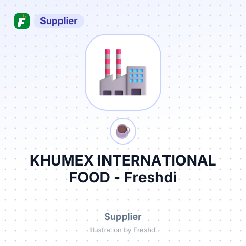 KHUMEX INTERNATIONAL FOOD – summary card, no photo uploaded yet