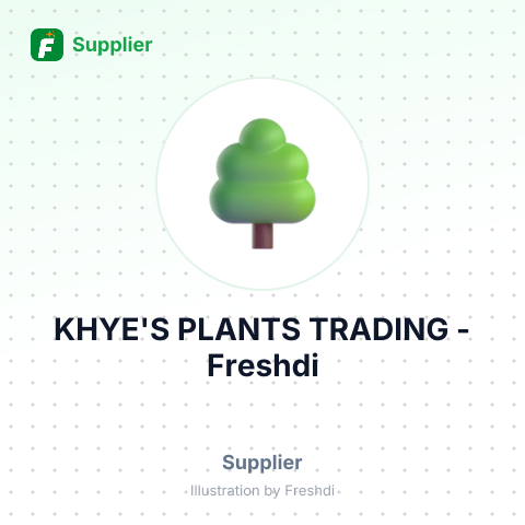 KHYE'S PLANTS TRADING – summary card, no photo uploaded yet