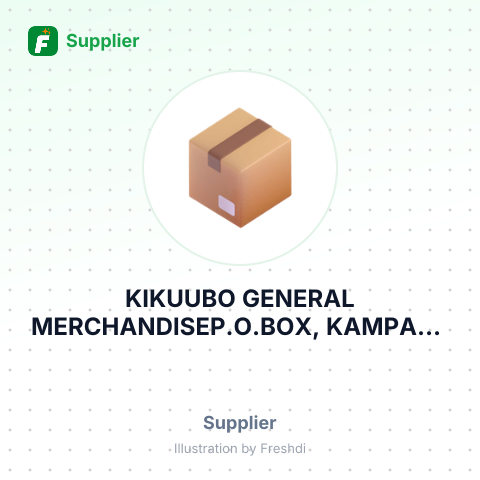 KIKUUBO GENERAL MERCHANDISEP.O.BOX, KAMPALA UGANDA – summary card, no photo uploaded yet