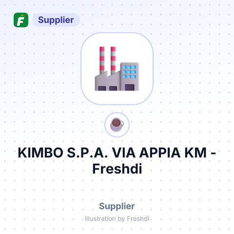 KIMBO S.P.A. VIA APPIA KM – summary card, no photo uploaded yet
