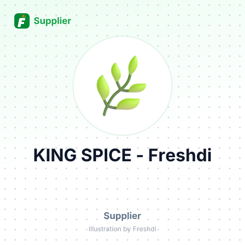 KING SPICE – summary card, no photo uploaded yet