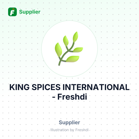 KING SPICES INTERNATIONAL – summary card, no photo uploaded yet