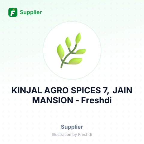 KINJAL AGRO SPICES 7, JAIN MANSION – summary card, no photo uploaded yet