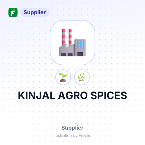 KINJAL AGRO SPICES – summary card, no photo uploaded yet