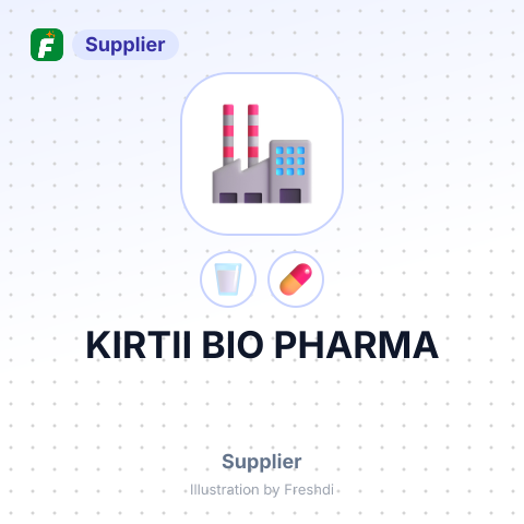 KIRTII BIO PHARMA – summary card, no photo uploaded yet