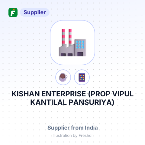 KISHAN ENTERPRISE (PROP VIPUL KANTILAL PANSURIYA) – summary card, no photo uploaded yet
