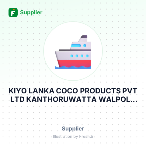 KIYO LANKA COCO PRODUCTS PVT LTD KANTHORUWATTA WALPOLA BAMUNAKOTUWA – summary card, no photo uploaded yet