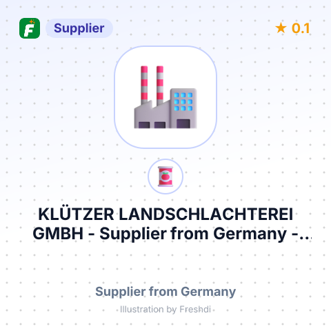 KLÜTZER LANDSCHLACHTEREI GMBH – summary card, no photo uploaded yet