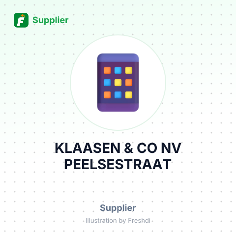 KLAASEN & CO NV PEELSESTRAAT – summary card, no photo uploaded yet