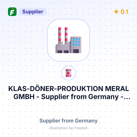 KLAS-DÖNER-PRODUKTION MERAL GMBH – summary card, no photo uploaded yet