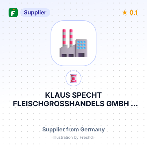 KLAUS SPECHT FLEISCHGROSSHANDELS GMBH – summary card, no photo uploaded yet