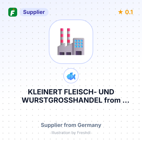 KLEINERT FLEISCH- UND WURSTGROSSHANDEL – summary card, no photo uploaded yet