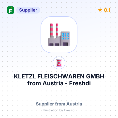 KLETZL FLEISCHWAREN GMBH – summary card, no photo uploaded yet