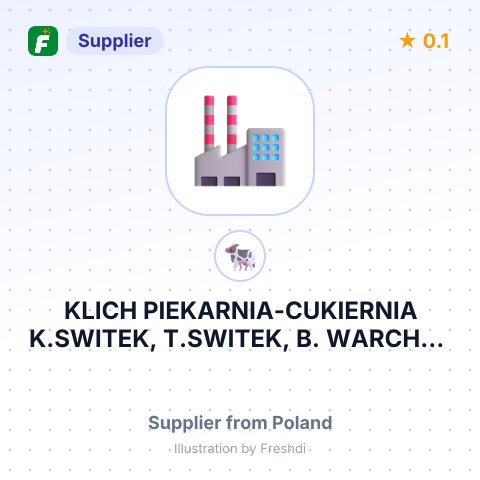 KLICH PIEKARNIA-CUKIERNIA K.SWITEK, T.SWITEK, B. WARCHOL S.J. – summary card, no photo uploaded yet