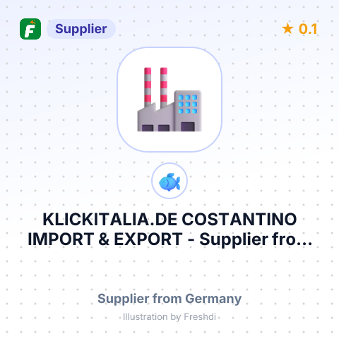 KLICKITALIA.DE COSTANTINO IMPORT & EXPORT – summary card, no photo uploaded yet