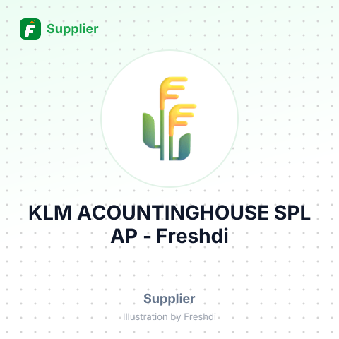 KLM ACOUNTINGHOUSE SPL AP – summary card, no photo uploaded yet