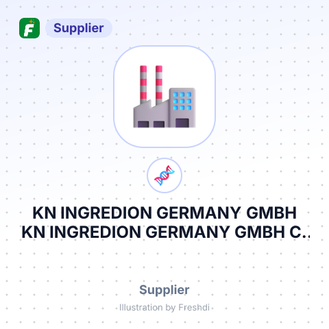 KN INGREDION GERMANY GMBH KN INGREDION GERMANY GMBH С/O KUEHNE NAGEL AG&CO KG – summary card, no photo uploaded yet