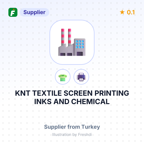 KNT TEXTILE SCREEN PRINTING INKS AND CHEMICAL – summary card, no photo uploaded yet