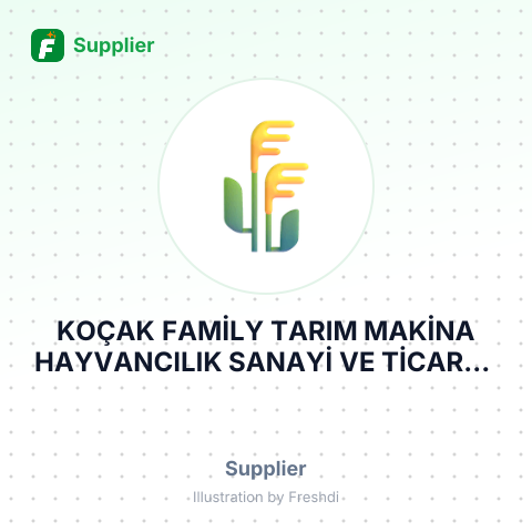 KOÇAK FAMİLY TARIM MAKİNA HAYVANCILIK SANAYİ VE TİCARET LİMİTED ŞİRKETİ – summary card, no photo uploaded yet