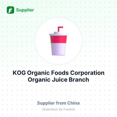 KOG Organic Foods Corporation Organic Juice Branch – summary card, no photo uploaded yet
