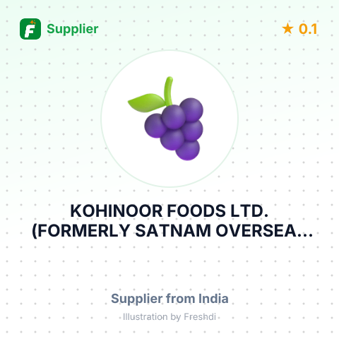 KOHINOOR FOODS LTD. (FORMERLY SATNAM OVERSEAS LTD) – summary card, no photo uploaded yet