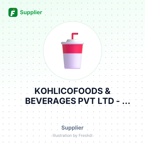 KOHLICOFOODS & BEVERAGES PVT LTD – summary card, no photo uploaded yet
