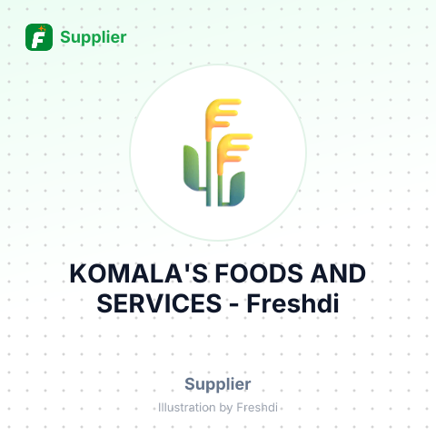 KOMALA'S FOODS AND SERVICES – summary card, no photo uploaded yet
