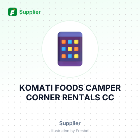 KOMATI FOODS CAMPER CORNER RENTALS CC – summary card, no photo uploaded yet