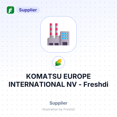 KOMATSU EUROPE INTERNATIONAL NV – summary card, no photo uploaded yet