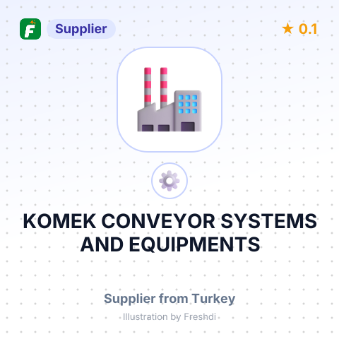 KOMEK CONVEYOR SYSTEMS AND EQUIPMENTS – summary card, no photo uploaded yet