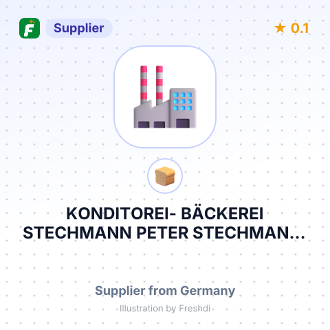 KONDITOREI- BÄCKEREI STECHMANN PETER STECHMANN, KONDITOREI- BÄCKEREI – summary card, no photo uploaded yet