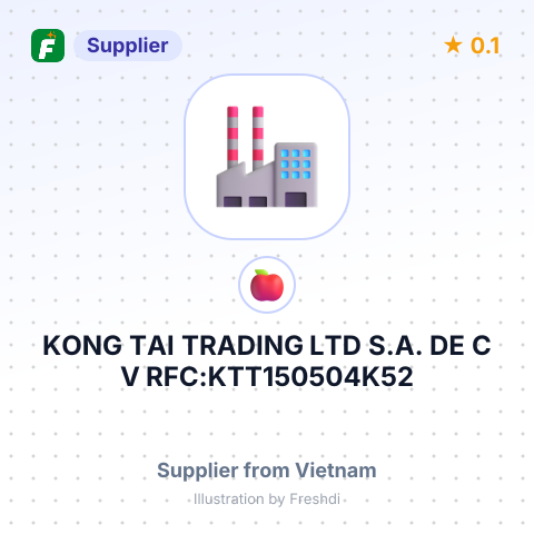 KONG TAI TRADING LTD S.A. DE C,V RFC:KTT150504K52 – summary card, no photo uploaded yet