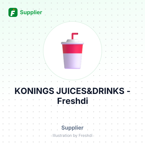 KONINGS JUICES&DRINKS – summary card, no photo uploaded yet