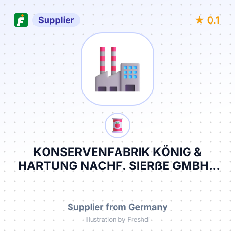 KONSERVENFABRIK KÖNIG & HARTUNG NACHF. SIERßE GMBH – summary card, no photo uploaded yet