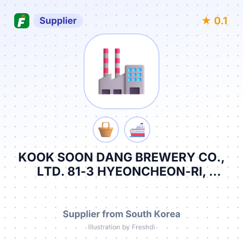 KOOK SOON DANG BREWERY CO., LTD. 81-3 HYEONCHEON-RI, DUNNAE-MYUN – summary card, no photo uploaded yet