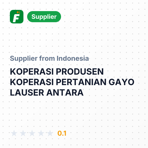 KOPERASI PRODUSEN KOPERASI PERTANIAN GAYO LAUSER ANTARA – summary card, no photo uploaded yet