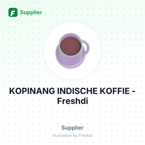 KOPINANG INDISCHE KOFFIE – summary card, no photo uploaded yet