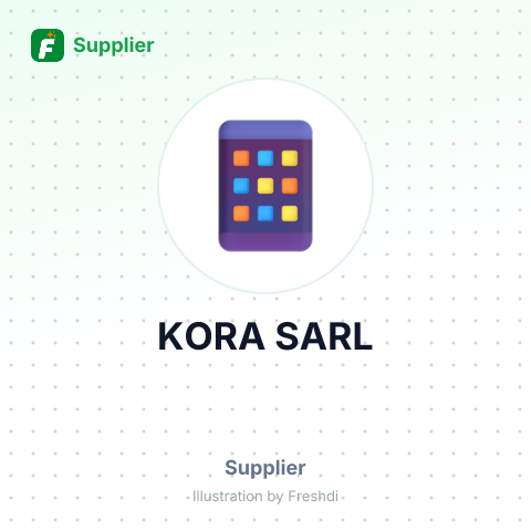 KORA SARL – summary card, no photo uploaded yet