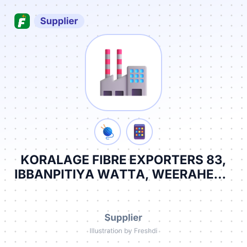 KORALAGE FIBRE EXPORTERS 83, IBBANPITIYA WATTA, WEERAHENA MARAWILA TSO - EREG DDC RMU ORDER – summary card, no photo uploaded yet